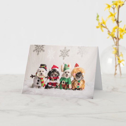  Carte de Noël (Fleur jaune)