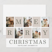 Carte de Noël 2023 Salutation de Noël avec photo (Devant / Derrière)