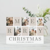 Carte de Noël 2023 Salutation de Noël avec photo (Debout devant)