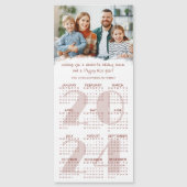 Carte de Noël 2024 avec photo de calendrier person (Devant)
