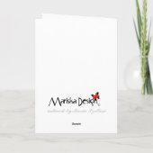 Carte de Noël 25 Cerfs (Dos)