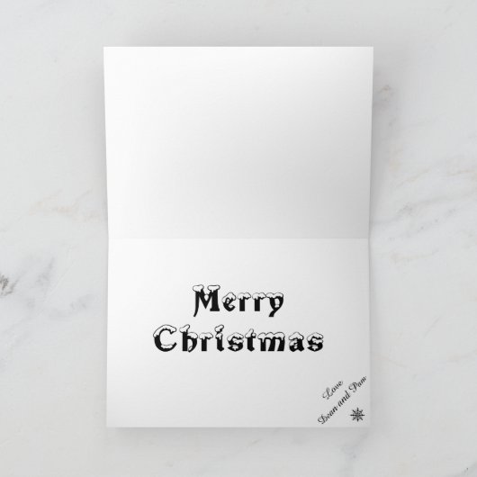 Carte de Noël 2 Cardinaux 5x7 (Intérieur)