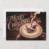 Carte de Noël #2 pour les amateurs de café (Devant)