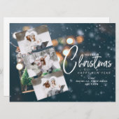 Carte de Noël 3 Photo Fêtes (Devant / Derrière)