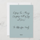 Carte de Noël 3d avec Arbre Festif et Holly (Dos)