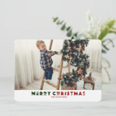 Carte de Noël 4 photos (Debout devant)