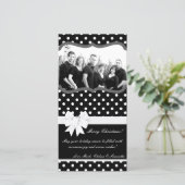 Carte de Noël 4x8 noir blanc Palka point photo (Debout devant)