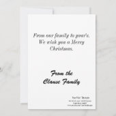 Carte de Noël 5x7 (Dos)