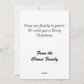 Carte de Noël 5x7 (Dos)