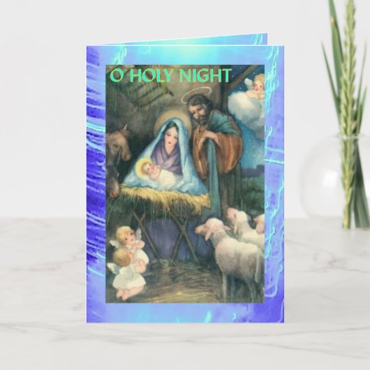 Carte de Noël - 8 sur 9 - Nativité victorienne (Devant)