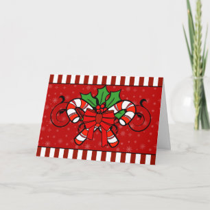 Carte de Noël A7 Sucre de canne Stripes