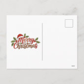 Carte de Noël à 3 photos Budget Vert Noël (Dos)