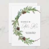 Carte de Noël à base d'eau chrétienne (Devant / Derrière)