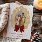 Carte de Noël à cadre au crochet Cozy Christmas