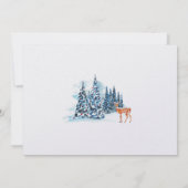 Carte de Noël à calligraphie rouge (Dos)