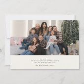 Carte de Noël à cinq photos avec script vert Joyeu (Dos)