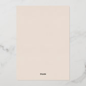 Carte de Noël à cœur 1 Photo Feuille métallisée (Verso)