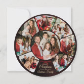 Carte de Noël à collage multi-photo ludique et rée (Devant)