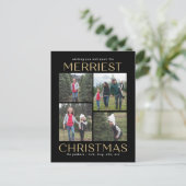 Carte de Noël à collage propre et solide (Debout devant)