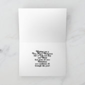 Carte de Noël à colorier pour adultes (Intérieur)