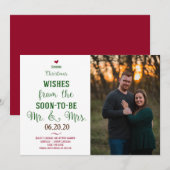 Carte de Noël à conserver pour la date (Devant / Derrière)