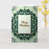 Carte de Noël à couches (Fleur jaune)