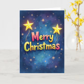 Carte de Noël à dégradé doux (Fleur jaune)