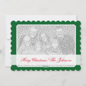 Carte de Noël à deux faces pour deux images (Dos)