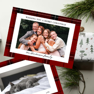 Carte de Noël à deux photos horizontales personnal