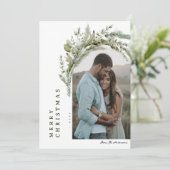 Carte de Noël à feuillage persistant Arche (Debout devant)