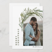 Carte de Noël à feuillage persistant Arche (Devant / Derrière)