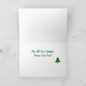 Carte de Noël À feuillage persistant Icy (Intérieur)