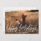 Carte de Noël à grand format avec écriture blanche (Devant)