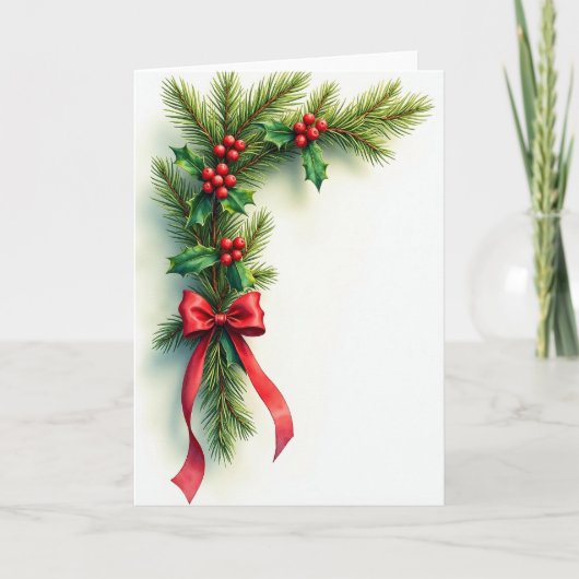 Carte de Noël à guirlande (Devant)