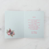 Carte de Noël à la fille de motoneige rose (Intérieur)