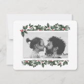 Carte de Noël à la frontière Holly (Devant)