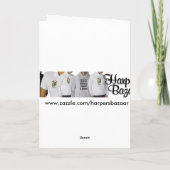 Carte de Noël à la harpe celtique (Dos)