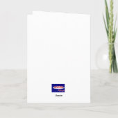 Carte de Noël à la lavande (Dos)