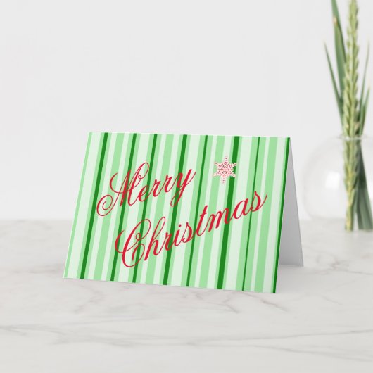 carte de Noël à la menthe poivrée (Devant)