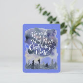 Carte de Noël à l'aquarelle (Debout devant)