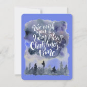 Carte de Noël à l'aquarelle (Devant)