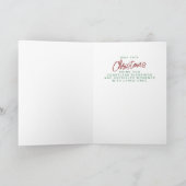 Carte de Noël à l'arbre doré abstrait (Intérieur)