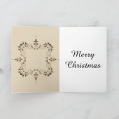 Carte de Noël à l'oncle merveilleux élégant (Intérieur)