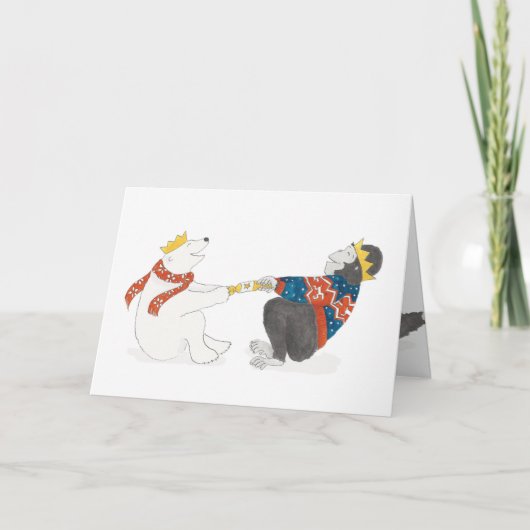 Carte de Noël à l'ours polaire (Devant)