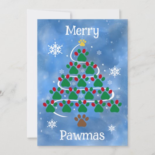 Carte de Noël à motif de chien (Devant)