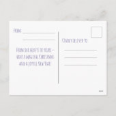 Carte de Noël à motif de flocon de neige à l'aquar (Dos)