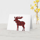 Carte de Noël à motif de Moose (Fleur jaune)