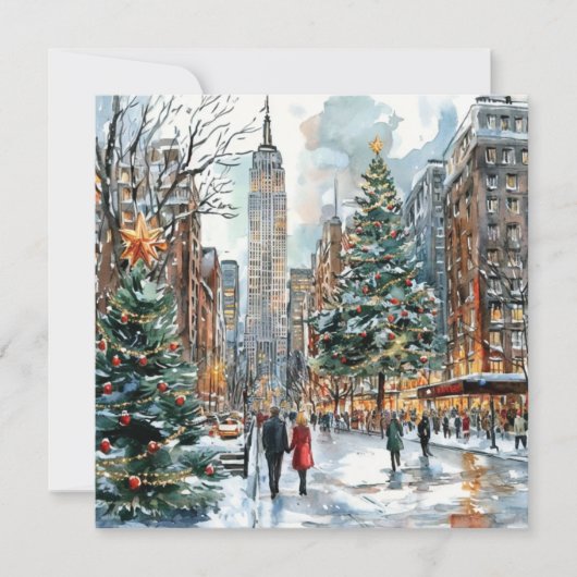 Carte de Noël à New York (Devant)