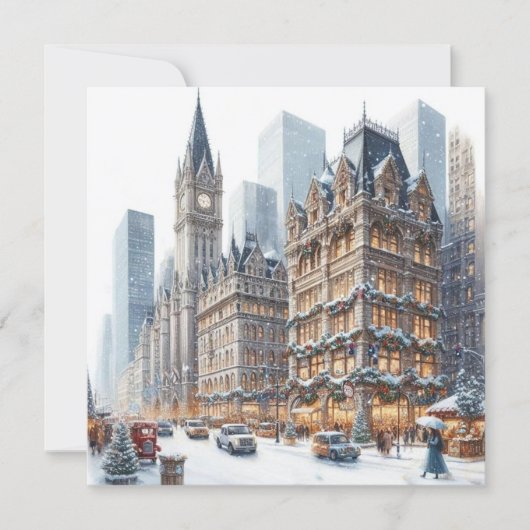 Carte de Noël à New York (Devant)