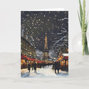Carte de Noël à Paris